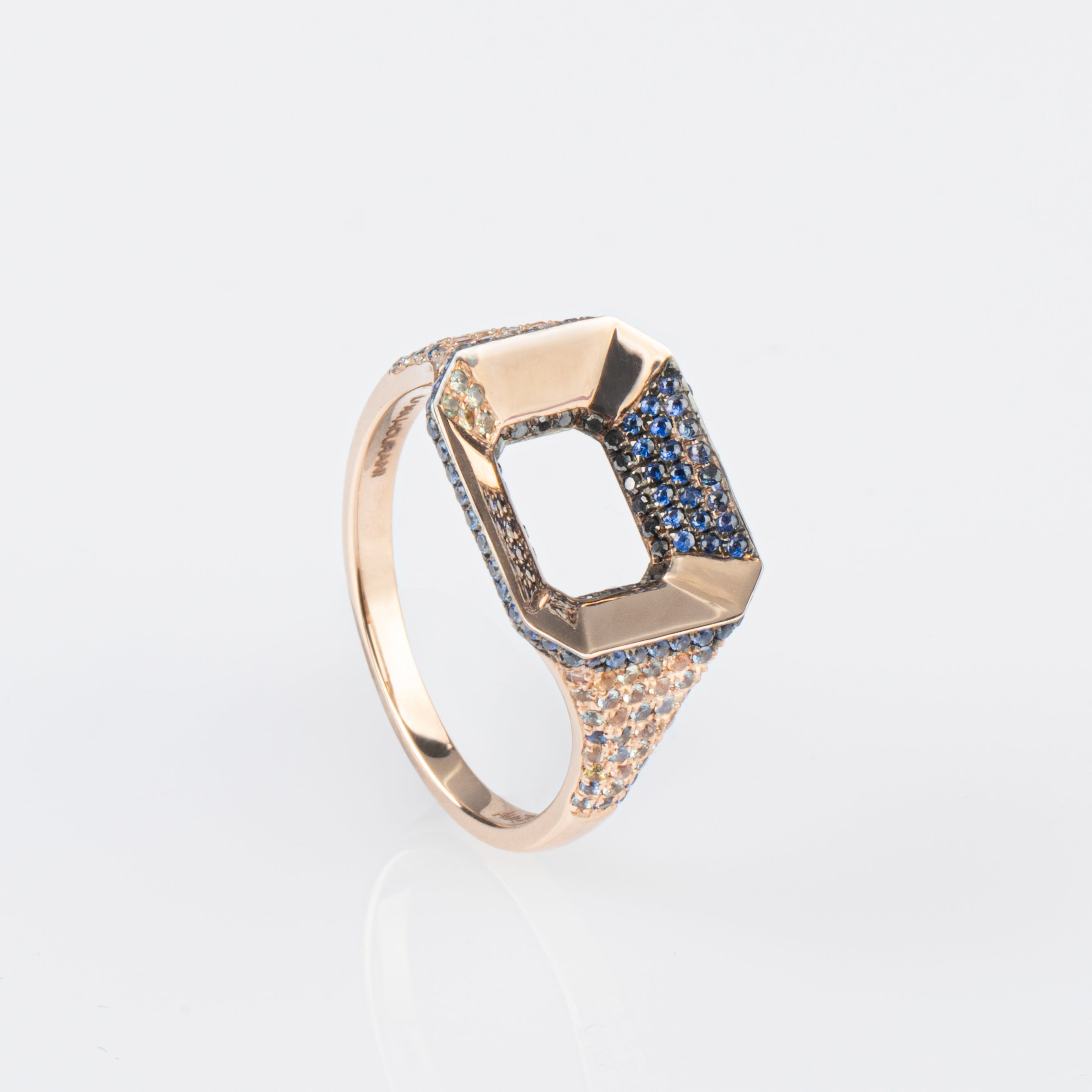 Capture Ring — My Skin, My Gem | 18K Rose Gold – Lama Hourani Jewelry