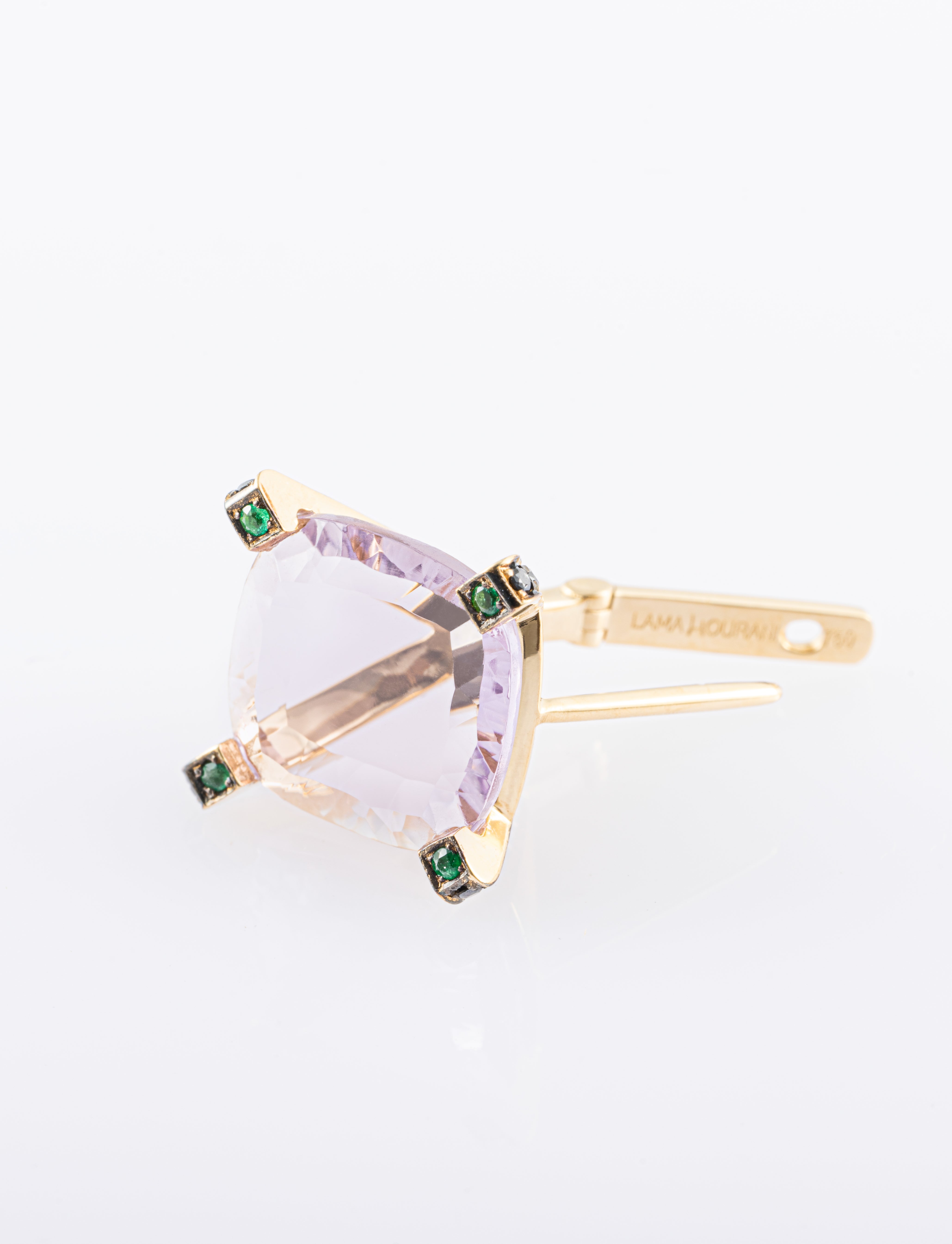Amorous Rock in Purple Single Earring