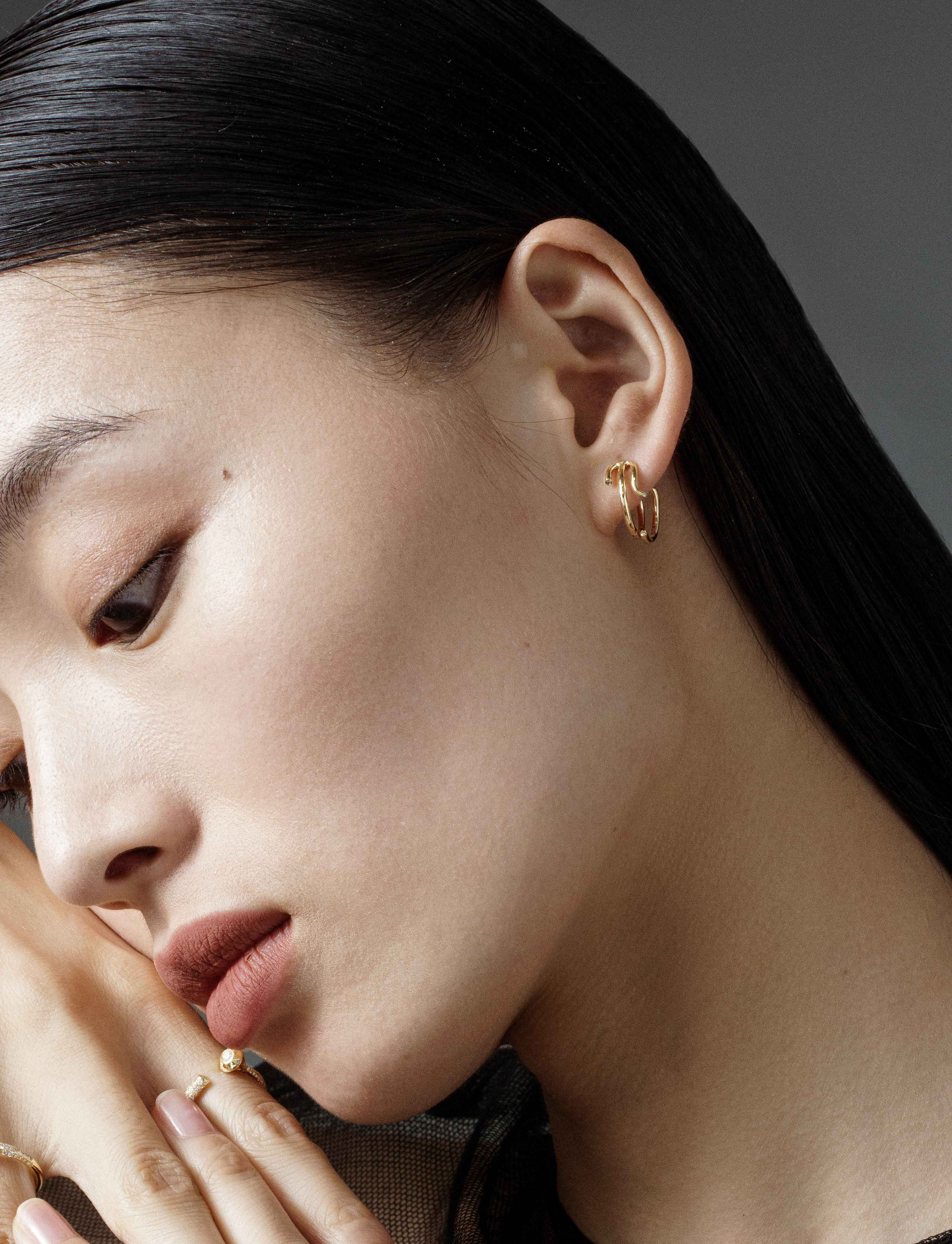 Maze Single Earring