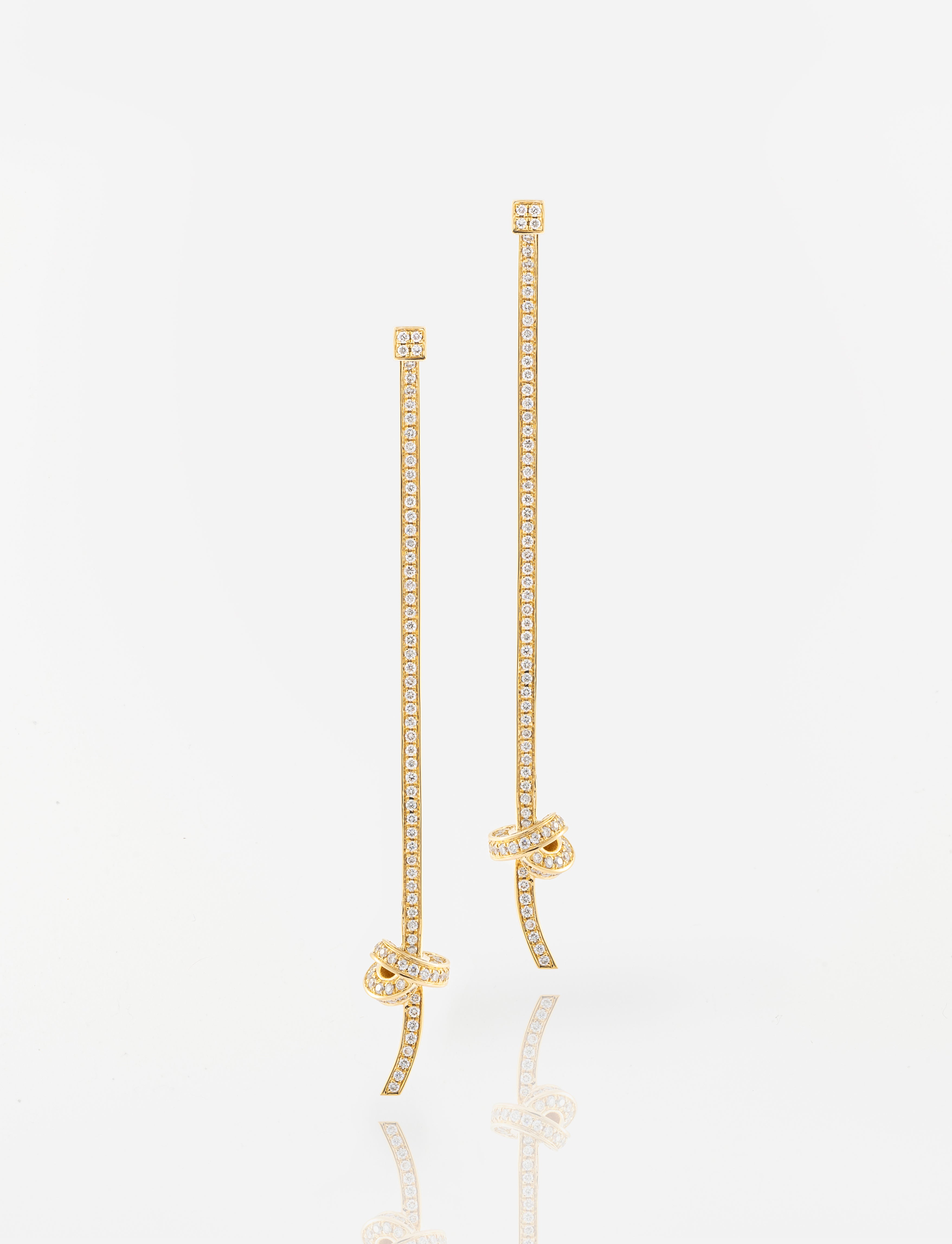 Yellow gold Promise Knot Earrings