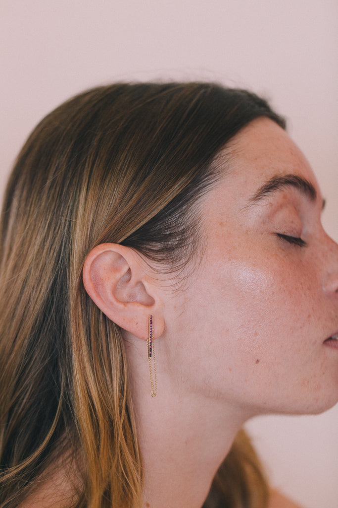 Swing in Pink Single Earring