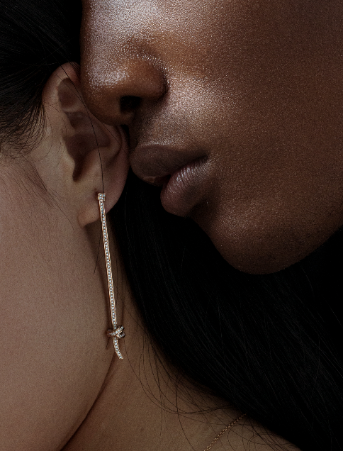 Rose gold Promise Knot Earrings