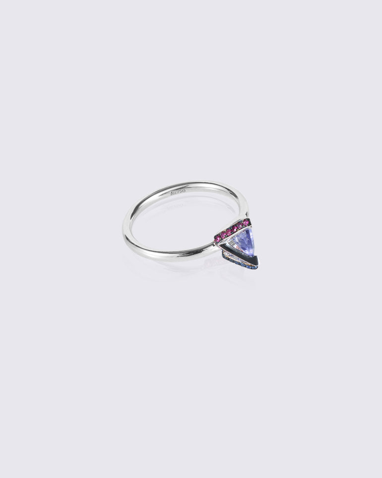 Mosaic Blues Ring