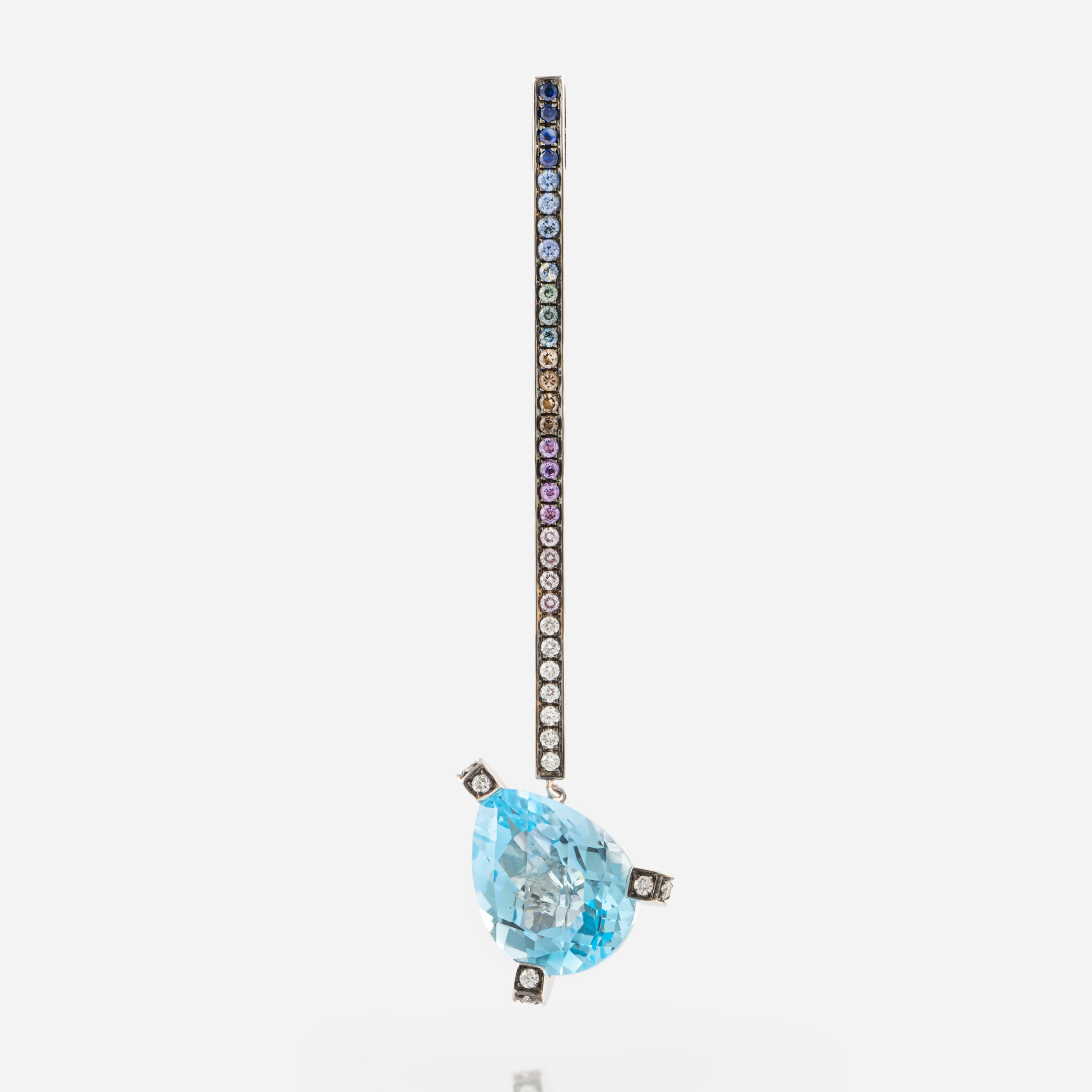 Ocean Embraced Single Earring-Left
