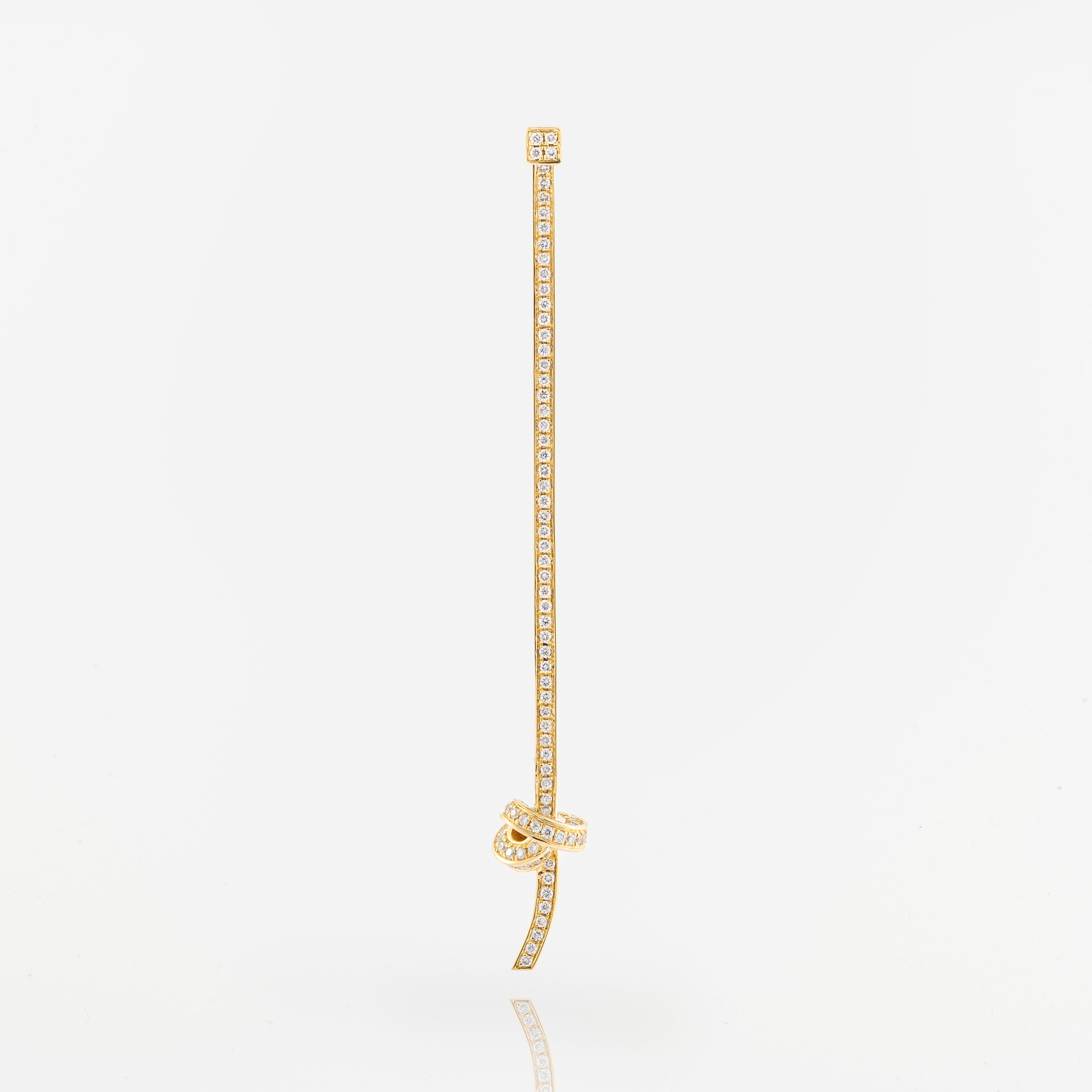 Yellow gold Promise Knot Earrings