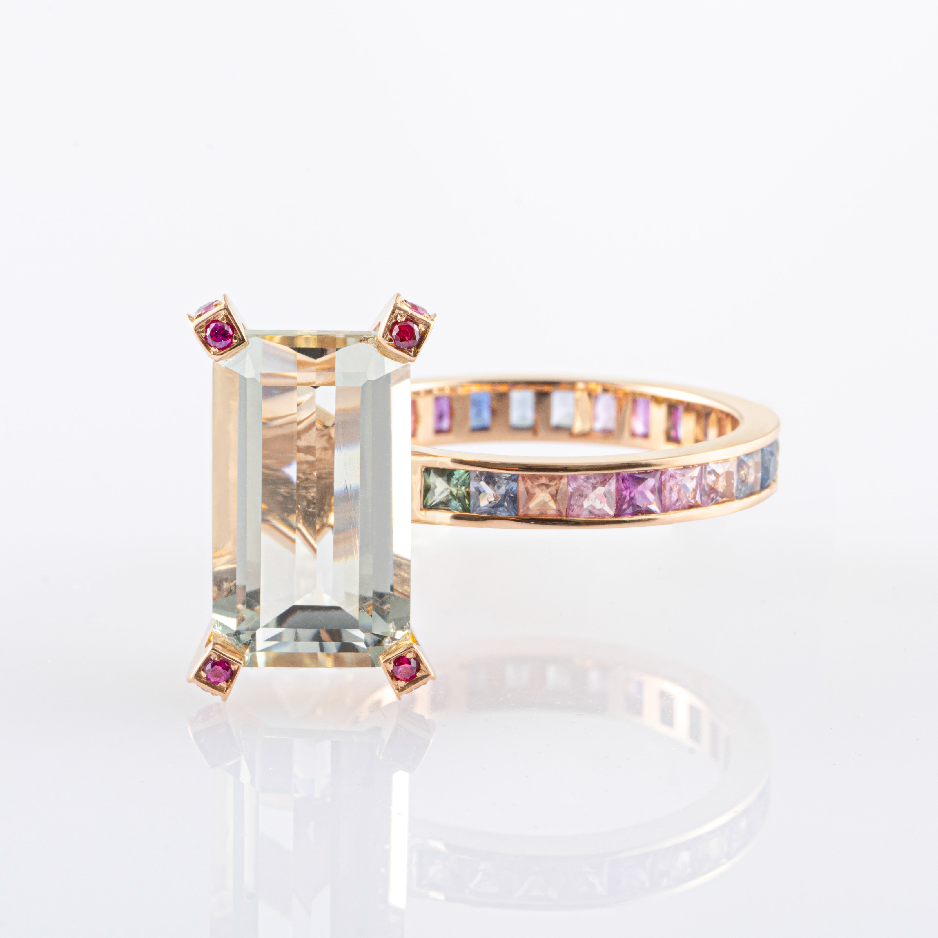 Formentera Sunrise Side Rock Ring