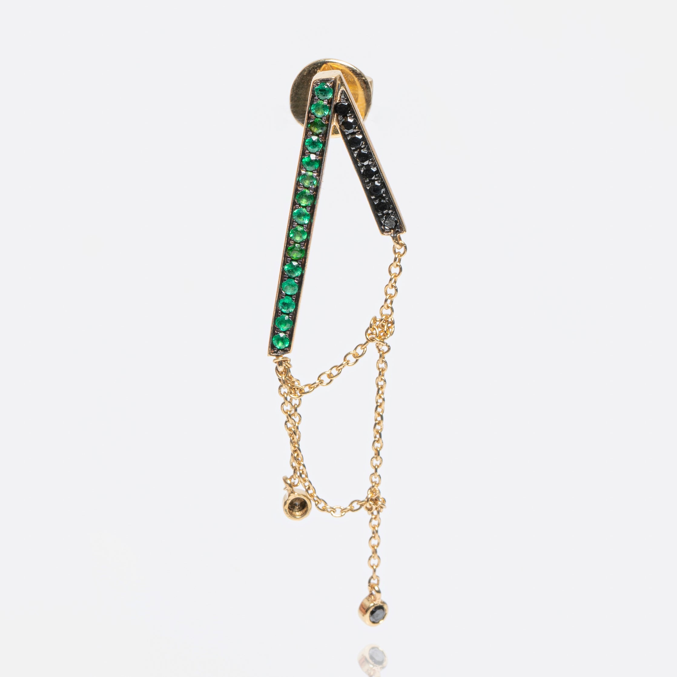 Tri-Tangled Single Earring