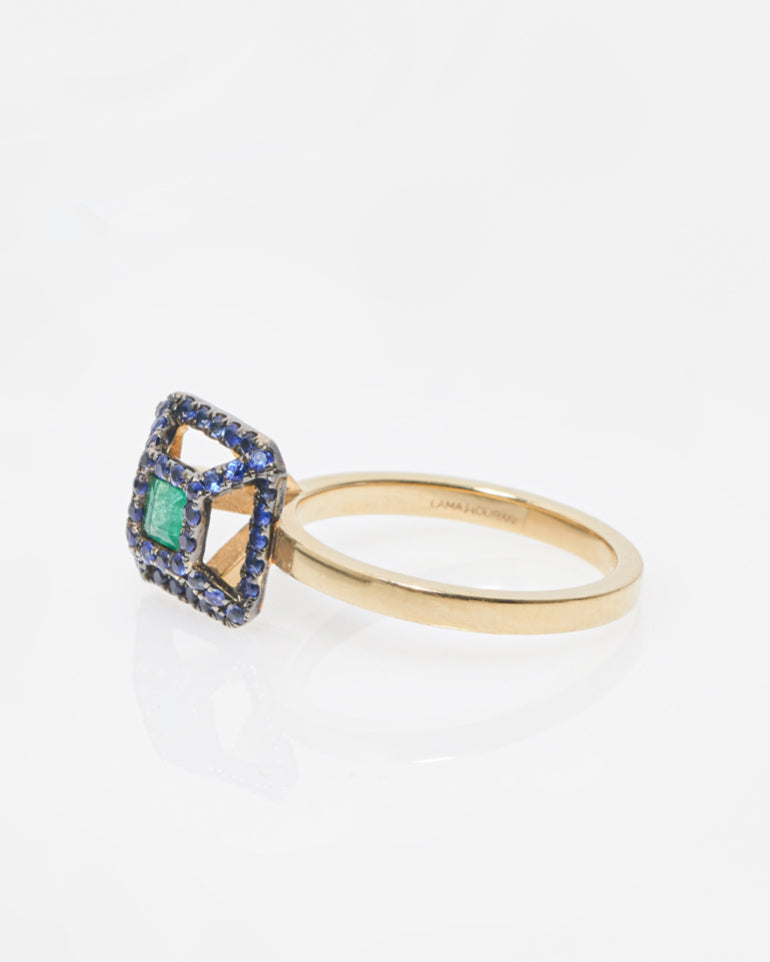 Green Formation Side Rock Ring
