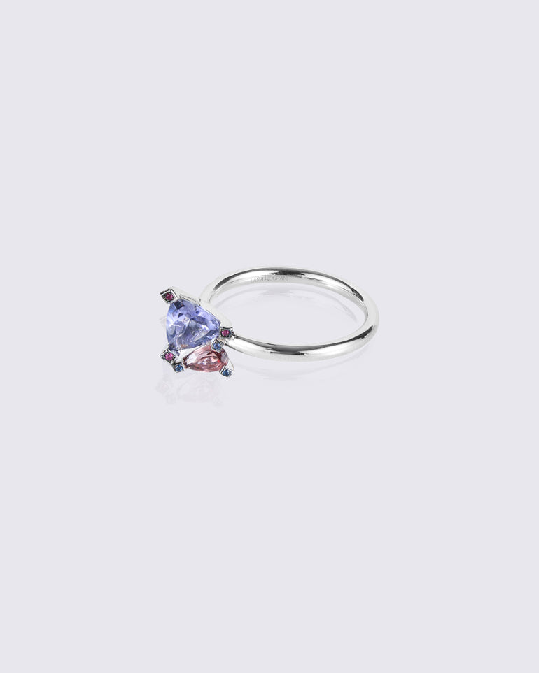 Mosaic Blues Ring
