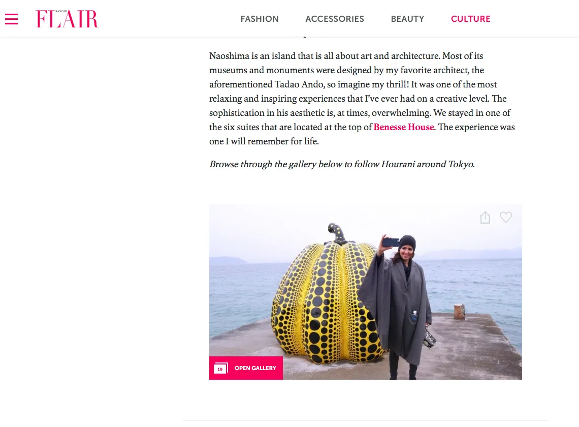 JAPAN THROUGH THE EYES OF JEWELRY DESIGNER LAMA HOURANI