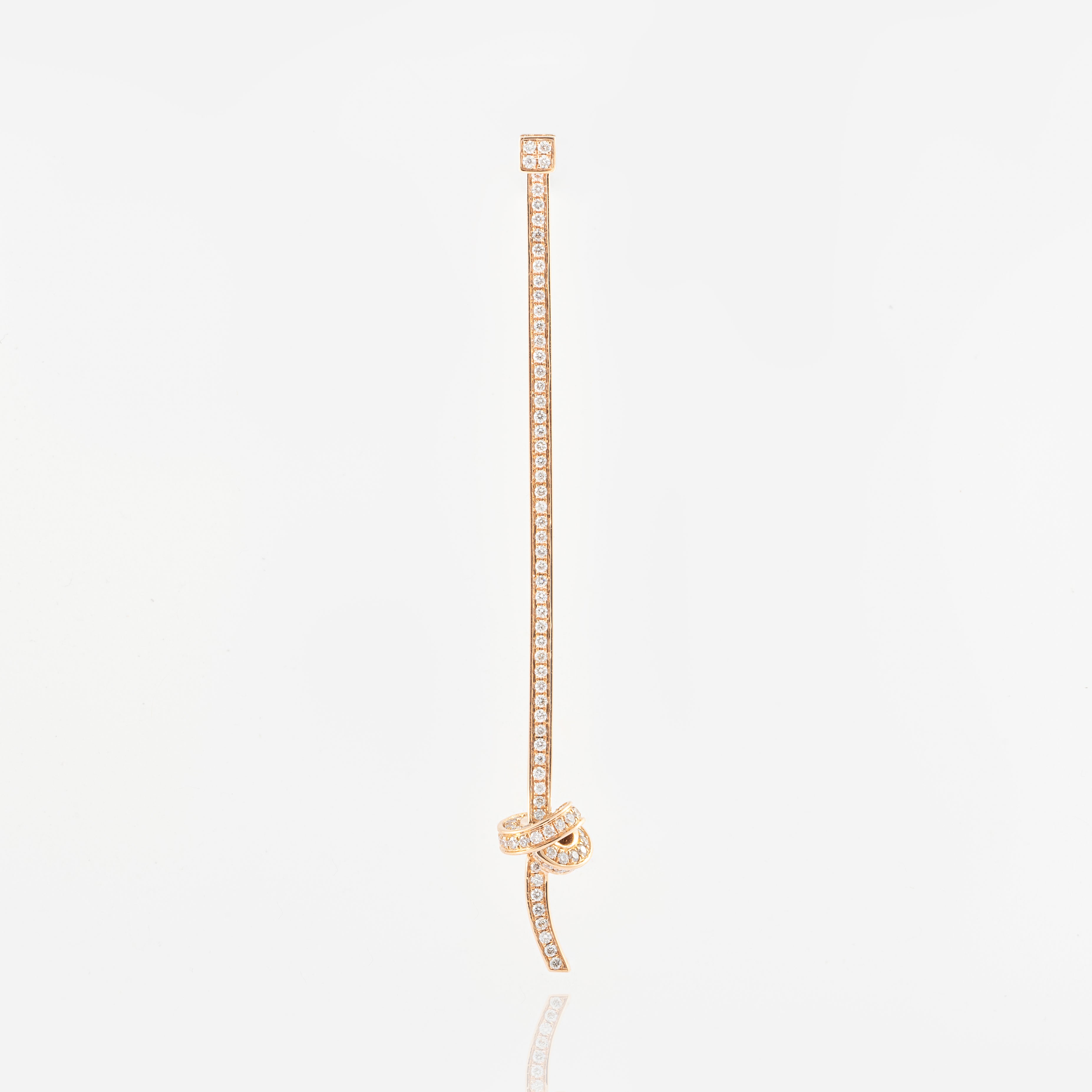 Rose gold Promise Knot Earrings